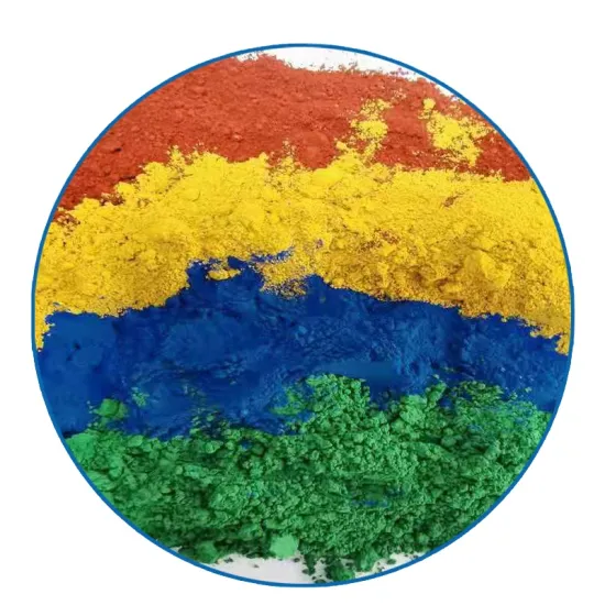 Iron Oxide Pigment: Cement Coloring Additive (Red, Purple, Blue, Black Powder)
