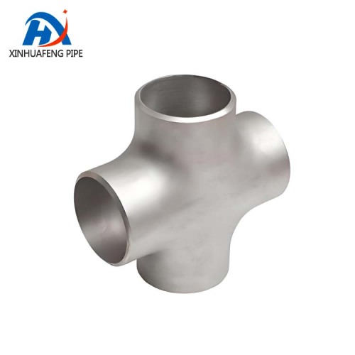 Welded Four way Stainless Steel Equal Butt Cross