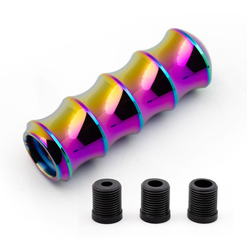 Unreal color aluminum alloy knurled shift knob