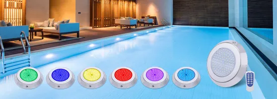RGB color 230MM wall mounted underwater pool lighting