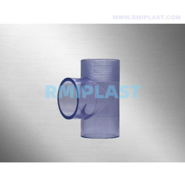 Clear PVC Equal Tee SCH80 1/2'' to 6''