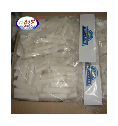 Wholesale Hot Sale Frozen Squid Strip Fresh Water Squid Frozen Boiled Squid Strip Cutting