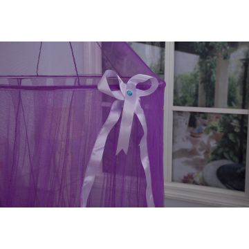 Purple Princess Mosquito Net Bed Canopy With Ribbon