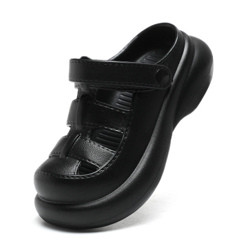2024 Girls' Waterproof Summer Sandals - Double Hollowed-out Garden Clogs with Adjustable Strap