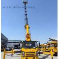 Telescopic arm 28 meter aerial work vehicle