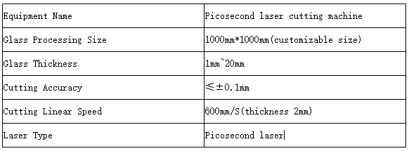 Sheet of Picosecond laser cutting machine