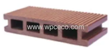 135x25mm Wood-plastic Composite Hollow Flooring 