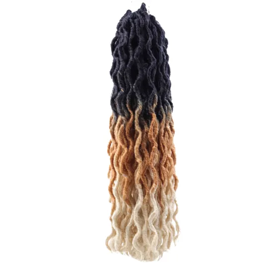 Wholesaler 18Roots/Pcs Gypsy Faux Loc GoddessLocs Ombre Crochet Hair Goddess Locs Hair Extensions