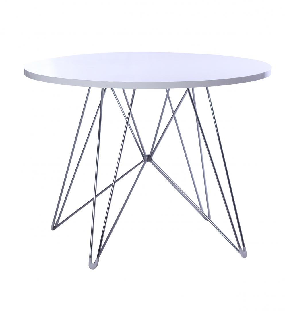 Круглый стол АТ-027 белый 70 см Eames Eiffel Leg Table