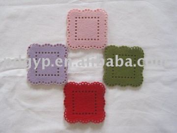 Newest design colorful felt coaster for 2013