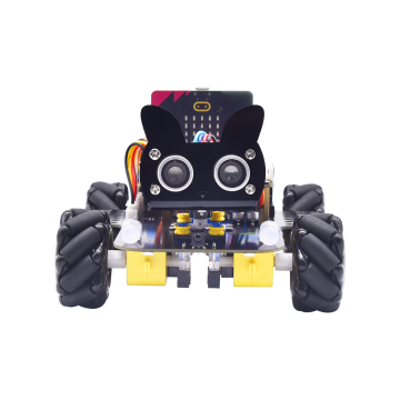 New Free Movement Microbit Kit - 4WD Mecanum Robot Car (No Main Board)