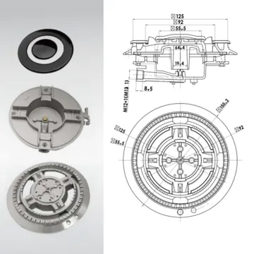 Cast Aluminum Gas Grill Burner Parts - Gas Stove Spare Parts