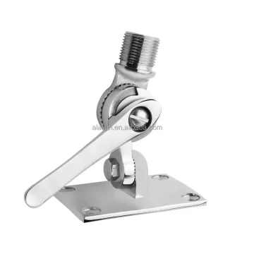 Adjustable Base Heavy Duty 316 Stainless Steel Marine Boat Radio VHF Antenna