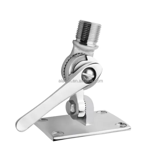 Adjustable Base Heavy Duty 316 Stainless Steel Marine Boat Radio VHF Antenna