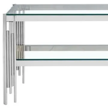 Stainless Steel Base Jazz White Marble TV Stand