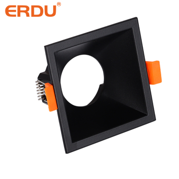 ERDU Led Hotel Pure Aluminium Fixed Lighting Fixture Trimless Recessed Downlight