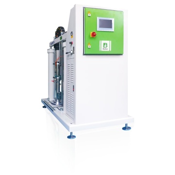 Vertical liquid silicone injection dosing unit