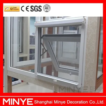 Roller shutter with PVC window with top hung/window with shutter