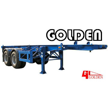 Golden 40 Feet Tri Axle Skeletal Container Semi Trailer