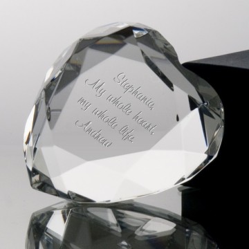Favor de boda barato 60 mm Crystal Heart Love Diamond Papap -Glass Diamond