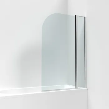 6mm Wetroom Swing Round with Fixed Panel Quadrant Enclosure Bathroom Screen