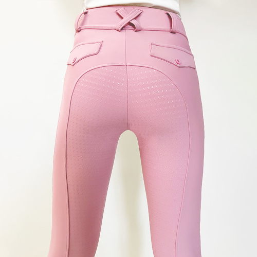 Popular Girls Side Pocket Equestrian Breeches 4-Ways Stretch