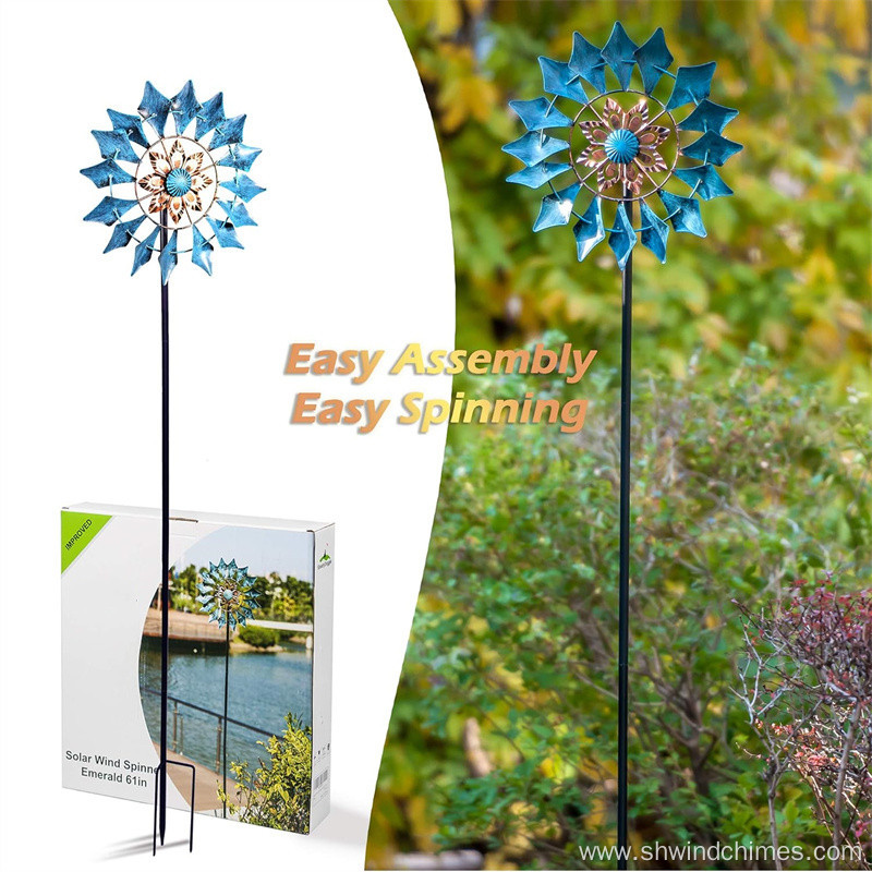 Easy Outdoor Kinetic Wind Spinner for Smooth Spinning