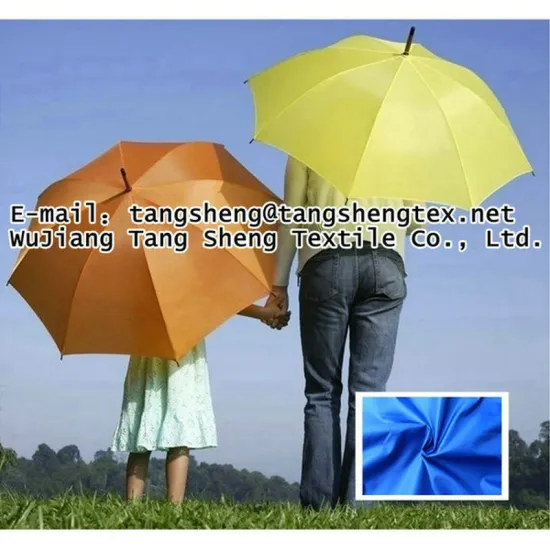 High environmental 100 PET bottles Recycled waterproof polyester 190T taffeta umbrella fabric
