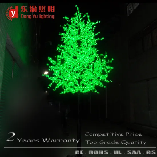 400cm height green light christmas shape outdoor led tree lights