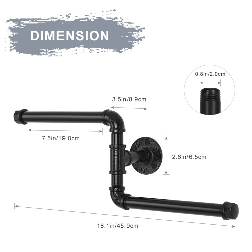 Tipa industrial para el tise del baño de la pared montada en la pared