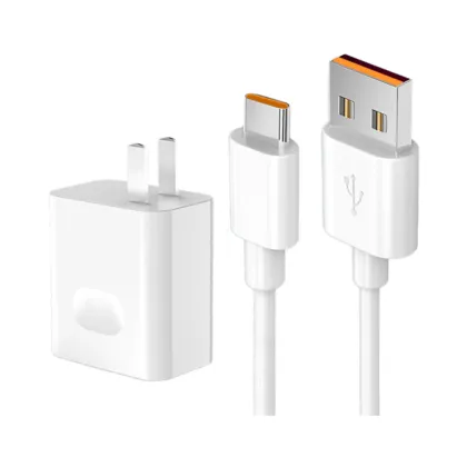 66W Fast Charging Adapter and Type C Cable for Huawei Mate40 - QC3.0 Compatible