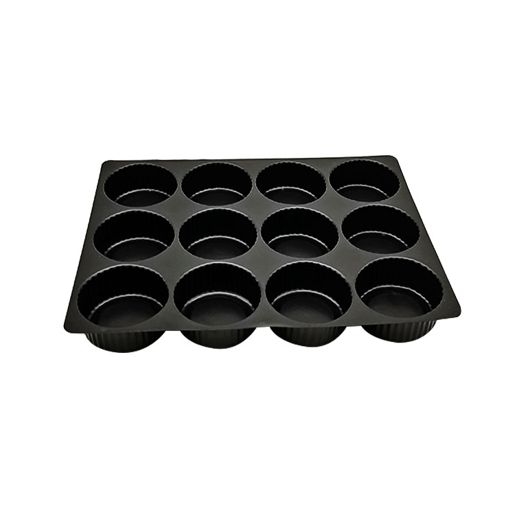 Custom Black Plastic Chocolate Blister Tray Packs