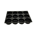 Custom Black Plastic Chocolate Blister Tray Packs.