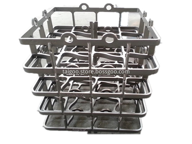 Precision Casting Heat Treatment Basket For Pusher Type Furnace