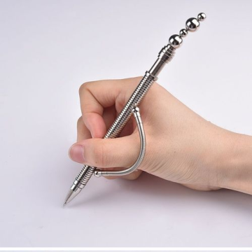 SHULI Office Metal Stylus Decompression Spring Pen