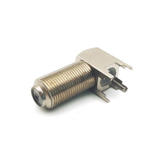 Female Solder F-type PCB Mount RF Coaxial Connector