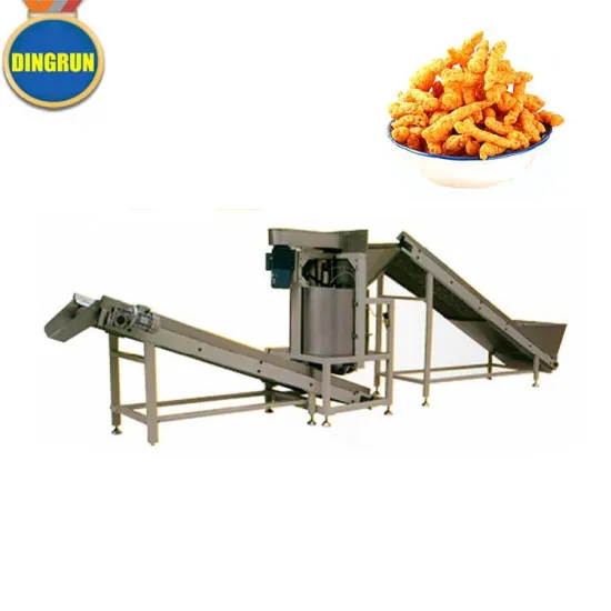 Automatic fried snack food making extruder price kurkure machine plant