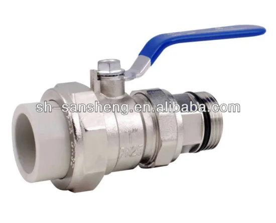 PPR union brass ball valve male thread