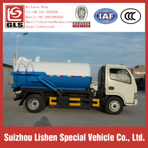 Camion d&#39;aspiration des eaux usées 5000L à vendre Dongfeng 4 * 2