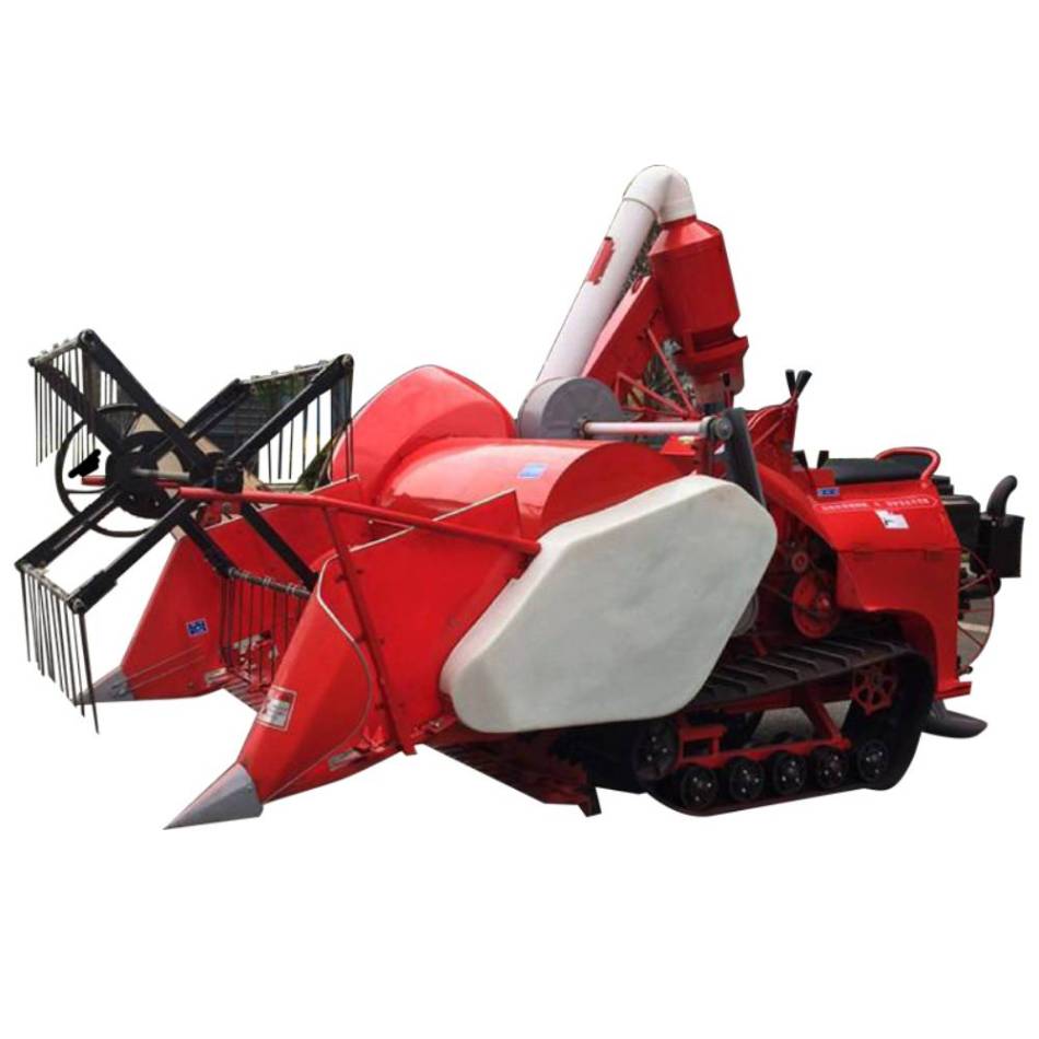 Small Crawler Rice Combine Harvester For Paddy Filed