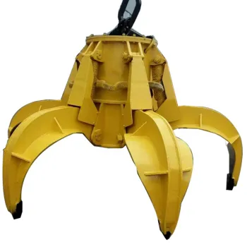 5T Furnace Charging Overhead Crane with 1MT Motor and Orange Peel Hydraulic Grab Bucket