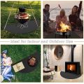 Fireplace Mat 48 × 27 นิ้วครึ่งรอบ Fireproof ในร่มสำหรับเตาไม้ปกป้องพื้นจากประกายไฟจาก Embers, Fireproof Unde