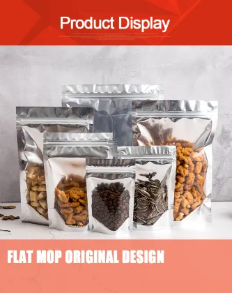 Semitransparent aluminized yin yang self sealing bags