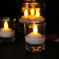 LED Floating Tea Floral Decoration Bezpłomieniowe świece