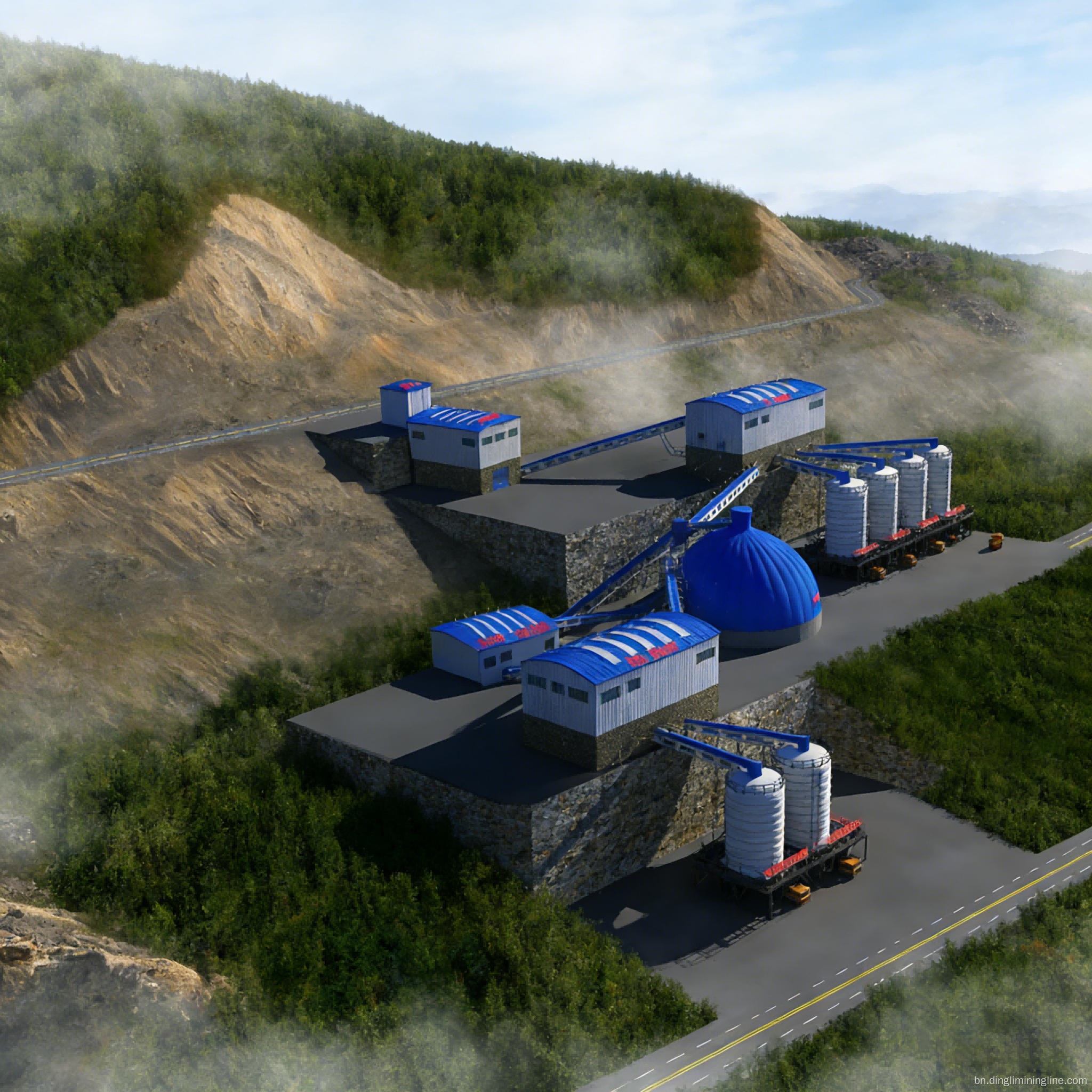 300 TPH চুনাপাথর বালি এবং সামগ্রিক উৎপাদন লাইন