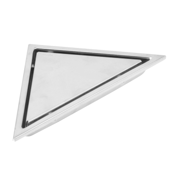 Smart Stainless Steel Triangle Floor Drain for Bathroom Corner Showers