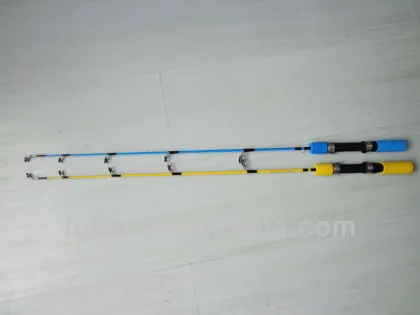 colorful fiber glass ice fishing rods/low price ice fishing rods