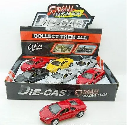 1：32PULL BACK DIE-CAST LAMBORGHINI W IC & LIGHT(6PCS/BOX)
