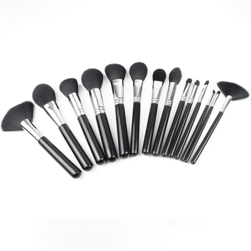 Ihowuliseyili I-Makeup Brush yangasese ye-Label ye-14pcs