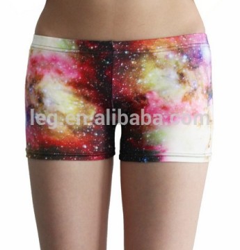 2015 fashion trend sublimation print women lady girl short trousers